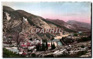 Old Postcard General view Entrevaux