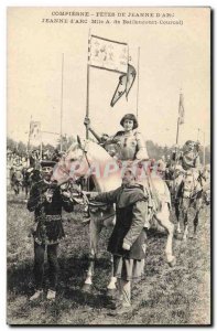 Old Postcard Fetes Jeanne d & # Compiegne 39Arc Miss A Baillencourt Courcol