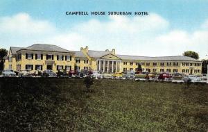 LEXINTON, KY  Kentucky  CAMPBELL HOUSE SUBURBAN HOTEL Roadside  c1950's Postcard