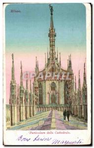 Old Postcard Milano Particolare della Cattedrale