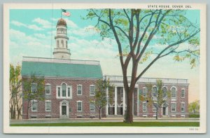 Dover Delaware~Aerial View Of State House~Vintage Postcard