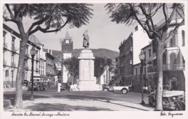 Portugal Madeira Avenida Abanoel Arriaga  Real Photo