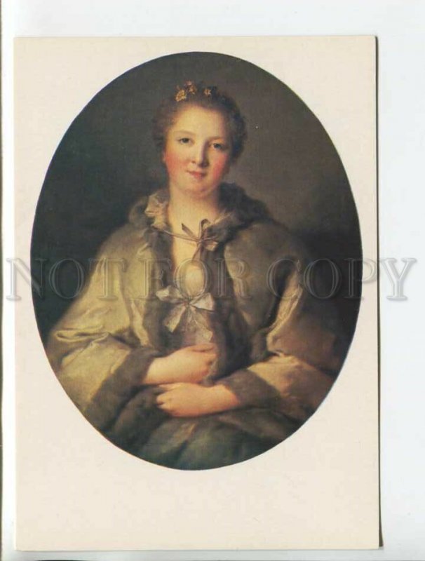 452922 USSR 1986 year french painting Jean Marc Nattier portrait a lady in gray