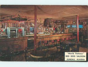 Unused Pre-1980 RED DOG SALOON RESTAURANT Juneau Alaska AK v7143