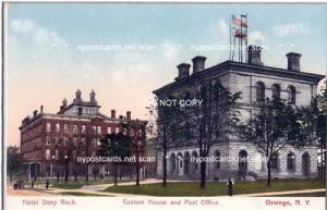 Hotel Deep Rock, Custom House & PO, Oswego NY