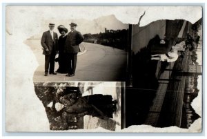 1913 Family Multiview Men Women Child Saskatoon Saskatchewan RPPC Photo Postcard