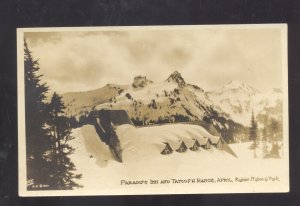 RPPC RAINIER NATIONAL PARK WASHINGTON TATOOSH RANGE VINTAGE REAL PHOTO POSTCARD