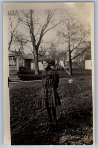 c1910's Child Girl Mary Bailey Quitman Missouri MO RPPC Photo Antique Postcard
