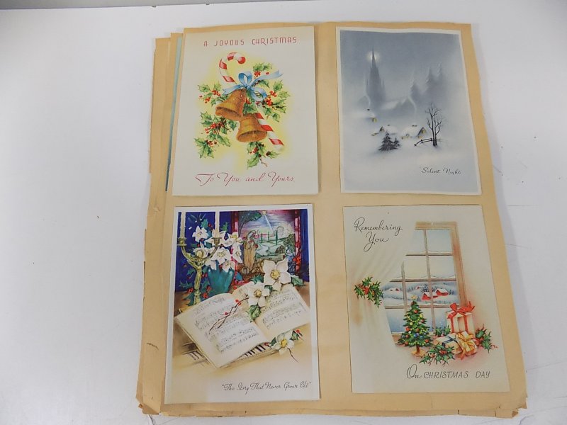 Vintage Greeting Card Scrapbook Pages and Cards