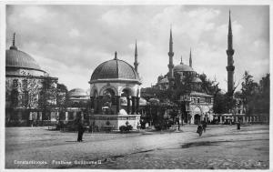 B92760 constantinople fontaine guillaume II istanbul turkey real photo