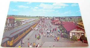 VINTAGE POSTCARD STRASBUG RAILROAD PA railroad railway train station