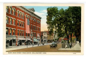 CT - Wallingford. North Main Street from Center