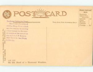 Divided-Back BOTANICAL SCENE San Diego California CA HJ7336