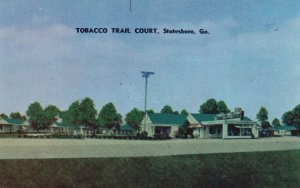 1954 Tobacco Trail Court W.O. Stubbs Owner Statesboro Georgia GA Posted Postcard