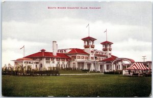 VINTAGE POSTCARD VIEW OF THE SOUTH SHORE COUNTRY CLUB CHICAGO ILLINOIS DB #214
