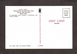 MA Bianca Motel Hyannis Cape Cod Massachusetts Mass Postcard