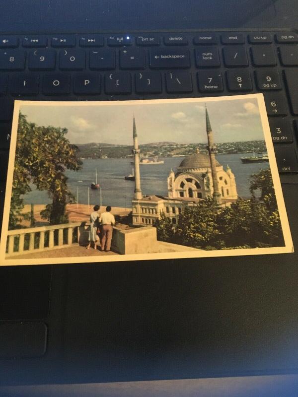 Vintage Postcard; Dolmabahce Mosque , Istanbul