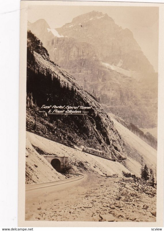 RP; East Portal, Spiral Tunnel , MOUNT STEPHEN , B.C. , Canada , 20-40s