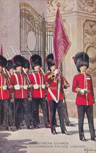England London Coldstream Guards Leaving Buckingham Palace