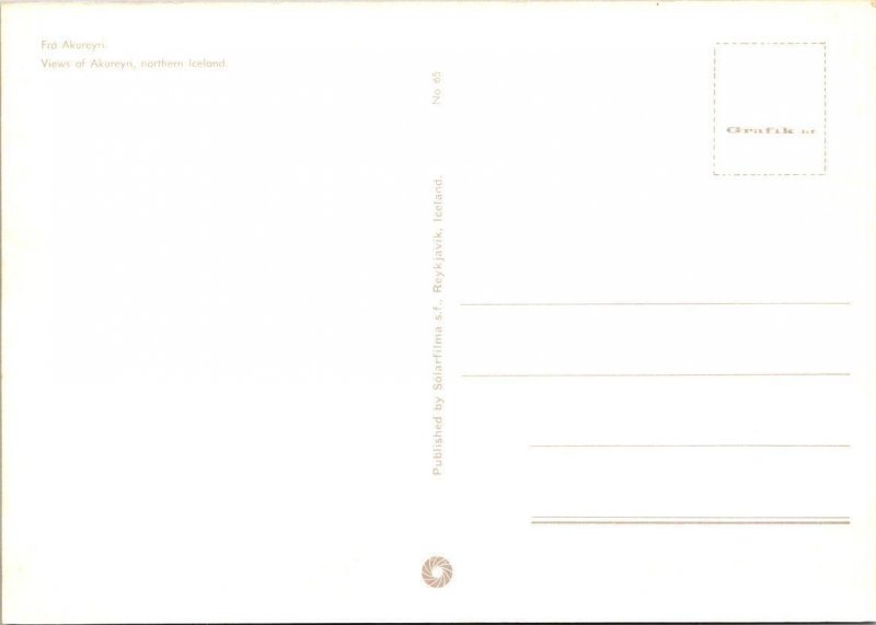 Akureyri, Iceland  STREET SCENE~SWIMMING POOL~CHURCH INTERIOR  4X6 Postcard