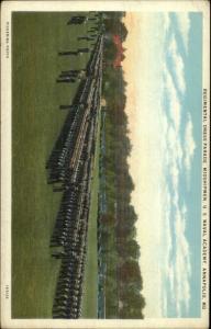 Annapolis MD Regimental Dress Parade Naval Academy c1920 Postcard