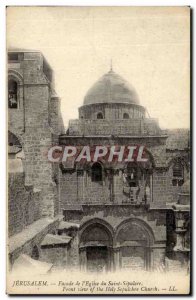 Israel - Jerusalem - Facade of L & # 39Eglise Holy Sepulcher - Front View of ...