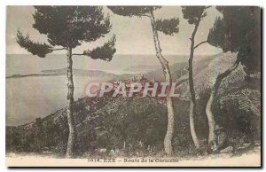 Old Postcard Eze Corniche Road