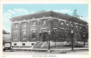 J42/ Hope Arkansas Postcard c1930s U.S Post Office Building 291