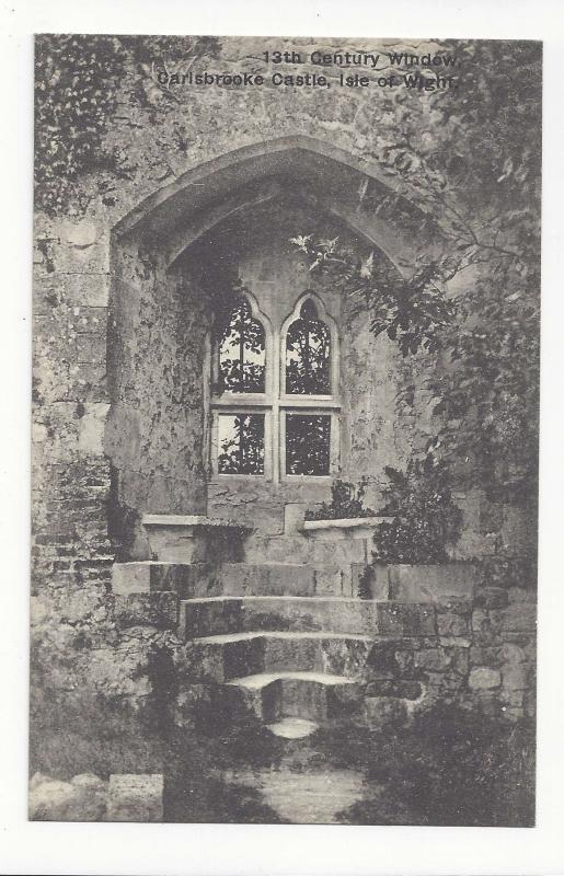 UK Isle of Wight Carisbrooke Castle 13th Century Window T Piper Postcard