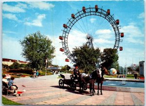 Postcard - The Prater and the Giant Wheel - Vienna, Austria