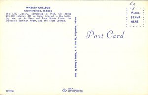 Indiana, Crawfordsville - Wabash College - Lilly Library - [IN-057]