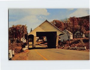 Postcard Old Covered Bridge, Lyndon, Vermont