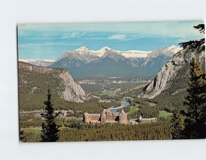 Postcard Banff Springs Hotel, Canadian Rockies, Banff, Canada