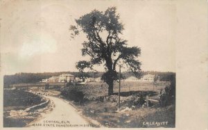 RPPC CENTRAL ELM MASSACHUSETTS STATE SANATORIUM REAL PHOTO POSTCARD 1908
