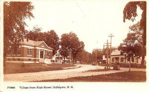 Goffstown NH Village Library Street View Underwood & Underwood RPPC Postcard