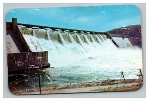 Vintage 1950's Postcard Spillway Grand Coulee Dam Columbia River Washington