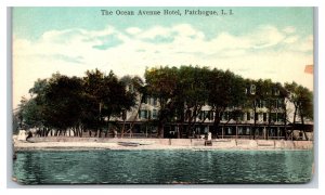 Ocean Avenue Hotel Patchogue Long Island New York NY UNP DB Postcard V14