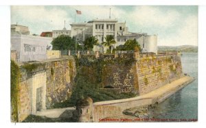 Puerto Rico - San Juan. Governor's Palace, Old City Wall & Gate  ca 1909