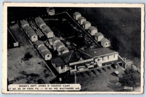 Baltimore Maryland Postcard Besser's Department Store Tourist Camp c1940 Vintage