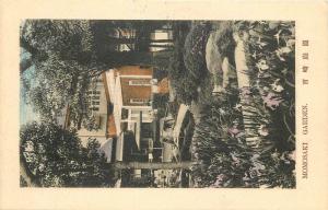 C-1910 Japan Momosaki Garden hand colored postcard 10201