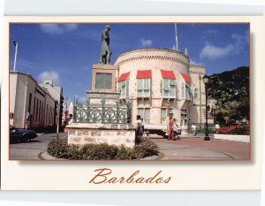 Postcard Trafalgar Square, Bridgetown, Barbados