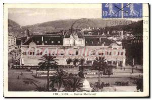 Postcard Old Nice Municipal Casino
