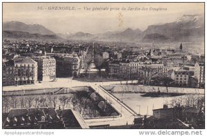 France Grenoble Vue Generale prise du Jardins des Dauphins