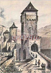 Postcard Modern Old Engravings Cahors Temps Jadis Pont Valentre