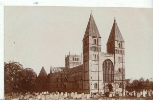 Nottinghamshire Postcard - Southwell Minster - North West View  1923