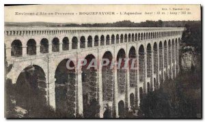 Old Postcard Environs of Aix en Provence Roquefavour Aqueduct