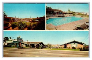 Lamplighter Motel Multiview Anaheim California UNP Unused Chrome  Postcard U14