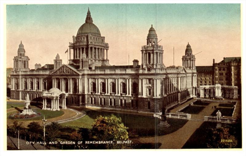 Northern  Ireland Belfast City Hall and Garden of Remembr...