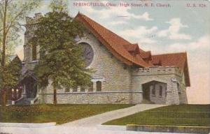 Ohio Springfield High Street M E Church 1908