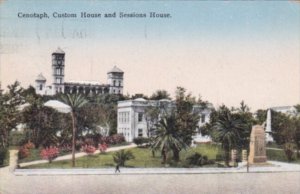 Bermuda Hamilton Cenotaph Custom House and Sessions 1934